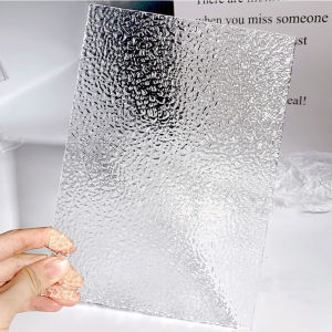 XUNXUAN Girls Aurora Acrylic Rectangle Nail Showing Stand Transparent Display Board Nail Practice Tools Background card