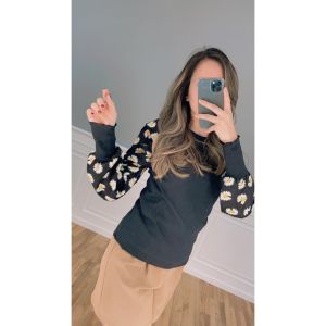 DR FASHION - Atasan Wanita Sania Top RIB