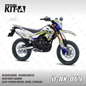 Decal KLX 150 SM 2025 terbaru stiker decal new klx sm 150 MOTIF STABILLO ELECTRIC D-A8-069 D-A8-082 D-A8-011 A8-049 D-A8-56 A8-59