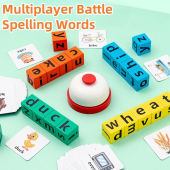 40pcs Card Spelling of Words Learn English Early Education Puzzle Teaching Aids Parent Child Game Building Blocks Toys