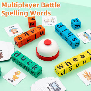40pcs Card Spelling of Words Learn English Early Education Puzzle Teaching Aids Parent Child Game Building Blocks Toys