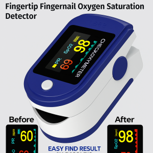 Finger Clip Pulse Oximeter With Heart Rate And Blood Oxygen Detection