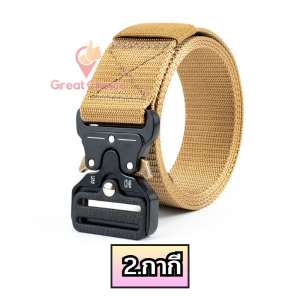 เข็มขัดผู้ชาย วัสดุผ้า ตัวล๊อคเหล็ก แข็งแรง ทนทาน มีให้เลือก 5สี ปรับขนาดสายได้ถึงเอว 45นิ้ว gc99