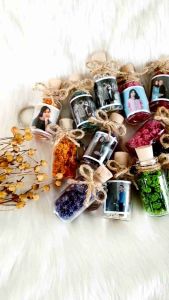 Pakai Foto Gantungan Kunci | Bunga Edelweis dalam Botol Kaca | Souvenir Pernikahan | Hiasan