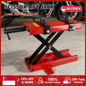 1Pc Stand Repair Tools Professional Motorcycle Jack Lift 500KG 1100LBS Center Scissor Suitable For Motor Bicycle ATV Work