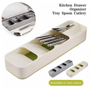 Cutlery Seperation Storage Box Organizer Kitchen Drawer Tray Box [LOCAL SELLER]