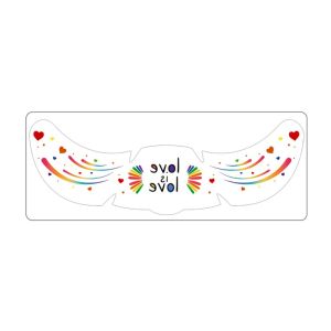 YOCKY Waterproof Rainbow Freckles Face Tattoo Disposable Long Lasting Face Temporary Tattoos Star Facial Art Makeup Stickers Pride Month