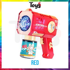 🔥Toyss Automated Bubble Gun Bubble Machine Automatic Belon Buih LED Buih Sabun Mainan Buble Gun Toy Kids Toy 泡泡机 泡泡枪