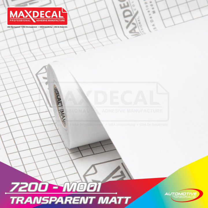STICKER SKOTLET MAXDECAL 7200 - M001 TRANSPARAN MATT 45 CM X 15 METER ...