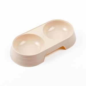 CUTE ELVES Multipurpose Simple Style Candy Color Plastic Durable Pet Accessories Cat Feeding Bowl Cat Drinking Bowl Dog Food Tray Cat Double Bowl