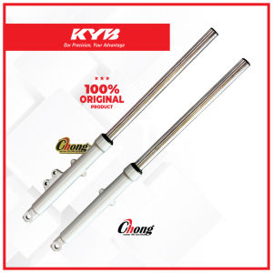 Yamaha RXZ Mili/Bosh Damper Fork Set/ Front Fork Set Silver (Cutting Bulat) Original KYB!