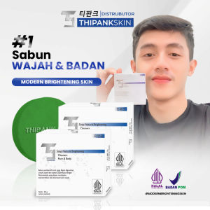 ( PAKET 2 PCS ) THIPANK SKIN SOAP NATURAL BRIGTHENING CLEANERS Sabun pemutih Sabun Pencerah Sabun Wajah Sabun Badan