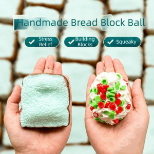 PRETTY Crispy Sound Toast Crunchy Squishy Shapable Hand Relax Crispy Toast Bread Creative Cute Blocks Filled Squishy Kids Adults