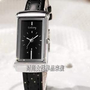 New stylish and high-quality rectangular women’s watch Korean-style niche fashion retro design perfect for students