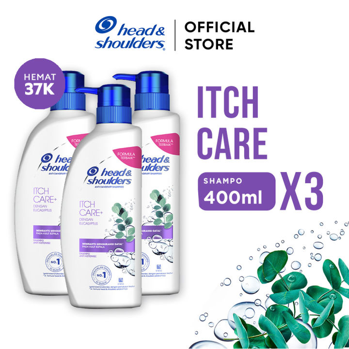 Head & Shoulders Shampoo Itch Care Zpt Perawatan Rambut 400 Ml X3 Lazada Indonesia