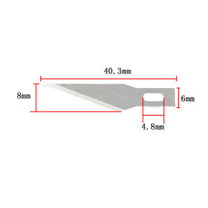 100pcs Precision Knife Blade High Carbon Steel Art Blades For Hobby Scrapbooking Stencil