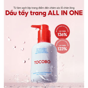 DẦU TẨY TRANG GIÚP SẠCH SÂU TOCOBO CALAMINE PORE CONTROL CLEANSING OIL 200ML HÀN QUỐC - 19664 - Thành phần đất sét/khoáng chất có khả năng làm dịu da sưng v hút dầu thừa và hỗ trợ kiểm soát bã nhờn rất tốt