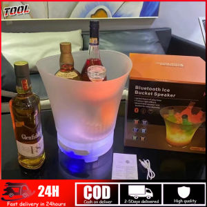 Ready LED Ice Bucket Single Color / RGB 7 Multi Colour Changing Champagne Wine Drinks Cooler Light Up Glowing Drink Beer Cooler Kitchen Night Clubs Bar Supply