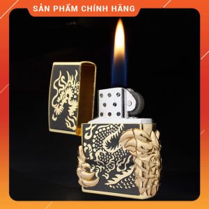 Bật Lửa Hộp Quẹt Gas MONGRONG Kiểu Dáng Bật lửa Đẹp Độc Lạ Sang Trọng - Dùng Gas Đá