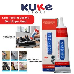 KUKE Lem Perekat Sepatu Hanjiao 60ml Super Kuat/Cairan Penambal Sol Sepatu Sendal Heels