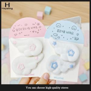 Hayating 1Pair Fashionable INS Style Five Pointed Star Wing Hair Clip Cute Edge Clip Bangs Clip Hairclip Ornaments Accessories Gifts