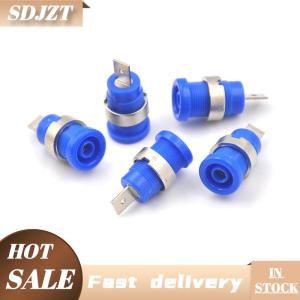 SDJZT 5Pcs 4mm Banana Plugs Female Jack Socket Plug Wire Connector 5 Colors