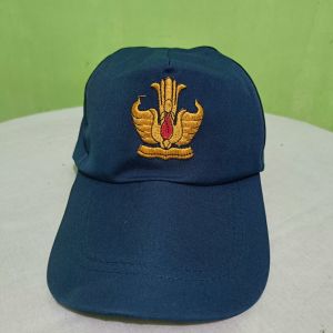 Topi sd merah putih bordir nama dan topi pramuka bordir nama Topi smp