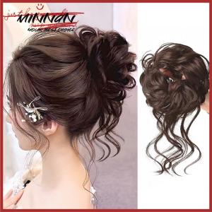 [minnan] วิกผมลอนแบบสังเคราะห์กิ๊บปอยผมแบบยืดหยุ่นสำหรับผู้หญิง