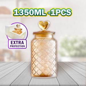 BREWISH MALAYSIA 650/950/1350mL Nordic Style Airtight Glass Jar Biscuit Snacks Cookies Food Storage Box Container Jar Balang Kaca Kuih Raya 密封罐 食品收纳盒
