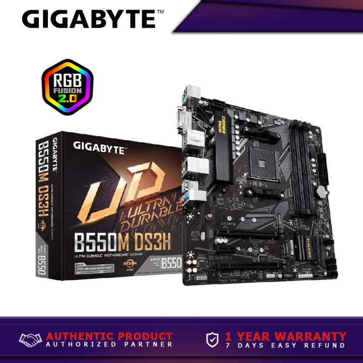 Gigabyte B550M DS3H Socket Am4 Ddr4 Motherboard Lazada PH