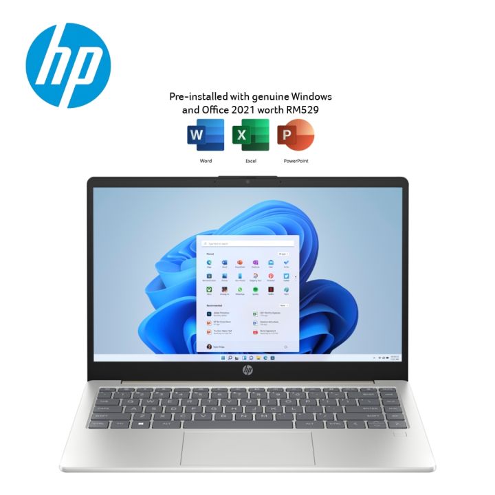 HP 14-em0046AU 14" FHD Laptop Warm Gold ( Ryzen 3 7320U, 8GB, 512GB SSD, ATI, W11, H&S+M365 )