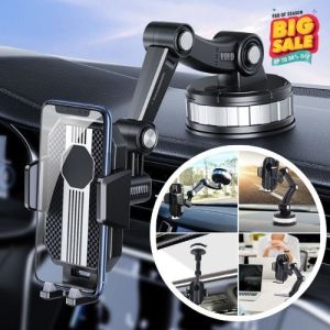 Holder HP Mobil Universal Multifungsi – Car Holder Dashboard Kaca Meja dengan Rotasi 360°
