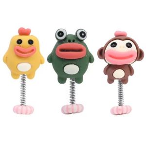 5Pcs Big Mouth Monkey Car Ornaments Car Dashboard Center Console Swing Sausage Mouth Doll Ornament Interior Shaking Head Decoration