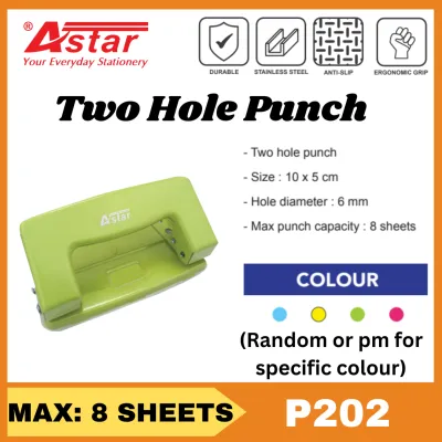 Astar punch/ Punch /2 hole punch /Office and students / Max: 8Sheets
