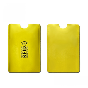 ที่ใส่บัตรประจําตัวประชาชน ฝาครอบบัตรธนาคารป้องกันแม่เหล็กอลูมิเนียมฟอยล์