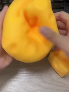 Extra-Large Cheese-Shaped Stress Relief Toy Slow-Rebound Moldable Stress Ball Squeeze Toy