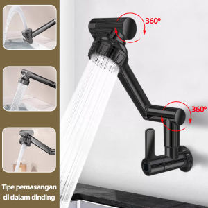1080° Rotating Single Cold Shower Wall Faucet Kitchen Sink Faucet Mounted 2 mode