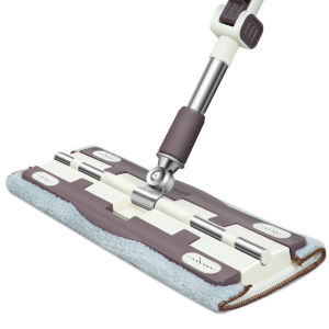 Household Retractable Wet And Dry Mop Static A Mop Net Flat Mop Clip Cloth Vacuum Cleaner