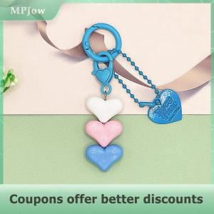 【MPJow】 Stacked Love Keychain Girl Headphone Box Pendant Backpack Accessories Key Ring Gift Mobile Phone Pendant Love Car Keychain Cute