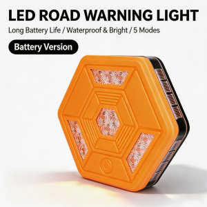 Led car warning light Car emergency strobe light High Brightness LED Road Warning Light Amber Quick Alert Emergency Flare For Car Battery Operated Waterproof Portable Road safety triangle alternative Amber flashing safety light for car