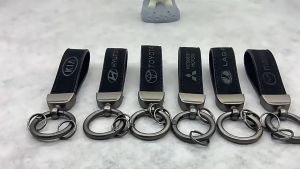 Honda Logo Keychain High-end Suede Leather Car Key Chain Personalized Laser Engrave Keyring Luxury Gift Men Waist Belt Buckle Honda City Civic Beat Click Jazz Wave Universal Outlet Accessories
