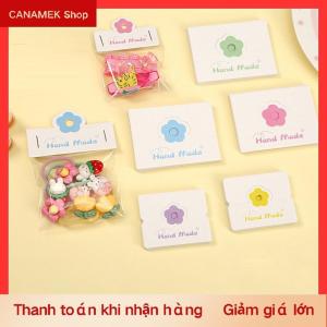 CS 100 cái lốc có thể gập lại bao bì thẻ giấy đầy màu sắc hoa thẻ cho handmade trang sức bán lẻ treo tag hoa hiển thị các tông