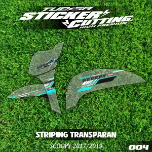 stiker striping transparan uv scoopy 2017 2019 model kekinian kode-004
