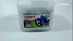 LUBY Senter Kepala 20 WATT 2888 Super Terang Cahaya Putih dan Kuning Tahan 50 Jam
