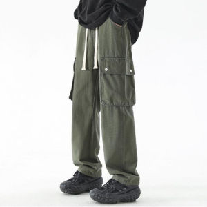 celana cargo korean style hitam Celana Cargo Panjang Pria loose pants celana kargo longgar pria baggy pants celana kulot pria Fashion cargo pants celana panjang pria kaki lebar Celana panjang cowok keren dewasa terbaru