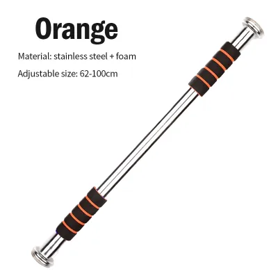60-100CM Adjustable Horizontal Bars Door Frame Doorway Pull Up Bar Portable Equipment Wall Sporting Goods Anti-Skid Horizontal Bar Suitable for Indoor Home Gym Exercises