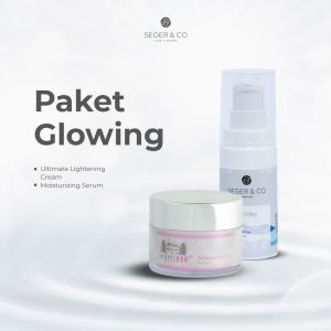 Seger Snow Bundle 2in1 | Paket Glowing Ultimate Lightening Cream | Moisturizing Serum | Melembabkan & Mencerahkan Wajah