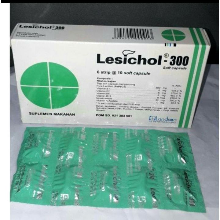 LESICHOL / LESIKOL / LESICOL 300 mg suplemen hati KAPSUL