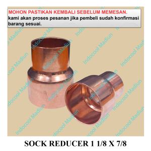 SOCK REDUCER AC TEMBAGA / SOCK PIPA TEMBAGA / SOCK REDUCER 1 1/8 X 7/8