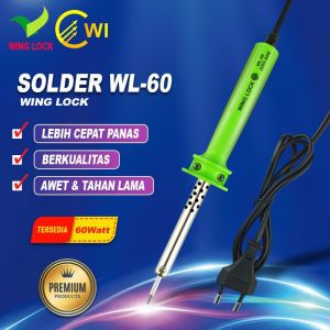 Solder Listrik 40w 60w Gagang Kayu / Soldering Iron Solder Timah 40 watt 60 watt